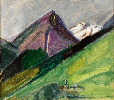 Iglesia de montaña, c.1925 de Mildred Bendall